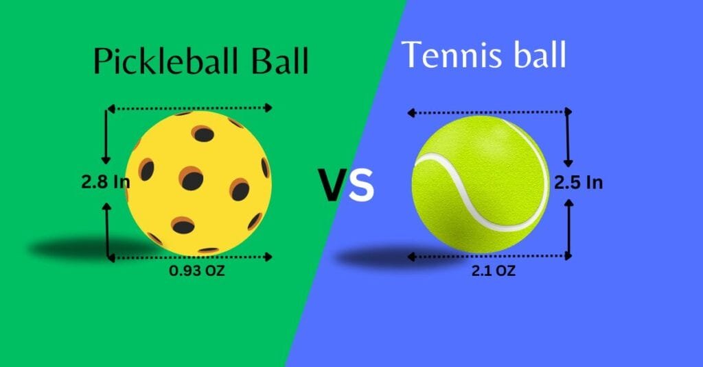 Tennis balls and pickleball